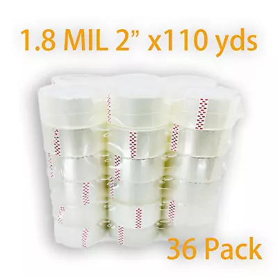 36 Rolls Clear Packing Packaging  Sealing Tape 2  X 110 Yards • $27.99