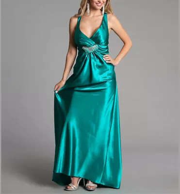New Masquerade Jade Long Formal Gown Dress $120 Sleeveless Size 3 Prom NWT • $35