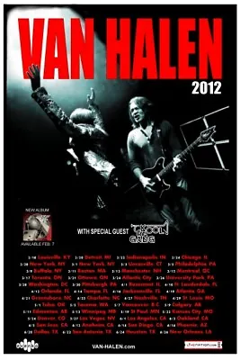 Van Halen 2012 Box Office Concert Poster North America • $11.99