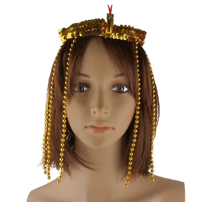 Cleopatra Headband Headdress Egypt Hair Band Headband Egyptian Queen Hair Chain • £7.07