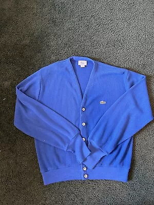 70s Vintage Lacoste/Izod Blue Cardigan (Mens Sz M) • $35