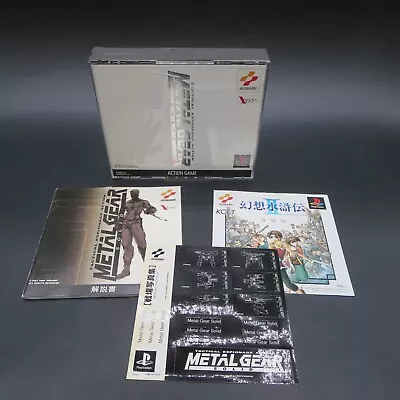 Metal Gear Solid PS1 Tactical Espionage Action With Manual And Stickers Japan • $28.88