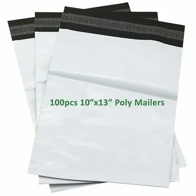 100 10x13 Poly Mailers Plastic Shipping Mailing Bags Envelopes Self Sealing • $13.99
