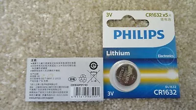 1x TOYOTA AVENSIS CAR KEY FOB / REMOTE BATTERY  PHILIPS CR1632  • £2.09