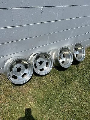 NOS 14x7 & 14x10 ALUMINUM SLOT WHEELS 5X4 BC 63-72 DODGE PLYMOUTH MOPAR • $800