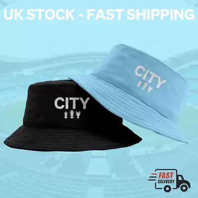 CITY TROPHY Manchester City Football MAN CITY MCFC - SKY BLUE Bucket Hat • £12.99