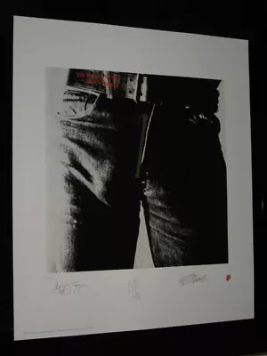 The Rolling Stones - Plate/signed  Sticky Fingers  - Museum Style Lithograph • $249