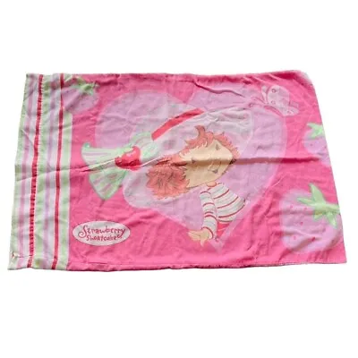 Vintage Strawberry Shortcake Standard Pillowcase Pink U • $14