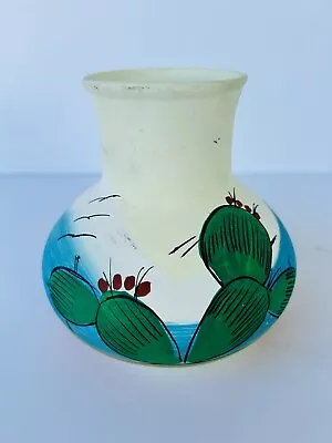 Mexican Hand Painted & Crafted Unique Charro Pottery Vase 6.5” • $13.99