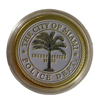 City Of Miami Florida Police Department PD Challenge Coin Token Saint Michael • $15.99