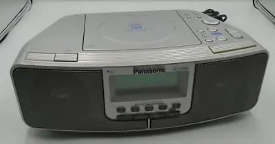 Panasonic Rc-cd500 Cd Clock Radio Stereo Alarm Lcd Backlight Tested & Working • £23.99