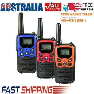 $35.99 • Buy 2Pcs Handheld Walkie Talkie Two-way Radio Set UHF 400-470MHz 10KM Long Range AU