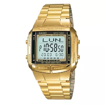 Casio DB-360G-9 Gold Databank Series Unisex Multilingual Casual Digital Watch • $72.95