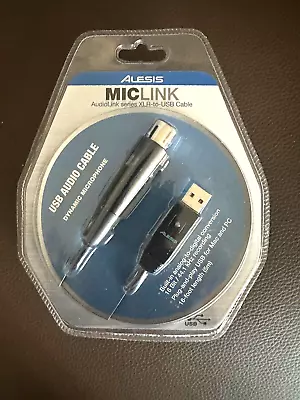 Alesis MICLINK AudioLink Series XLR-to-USB Microphone Cable Mac PC NEW • $29