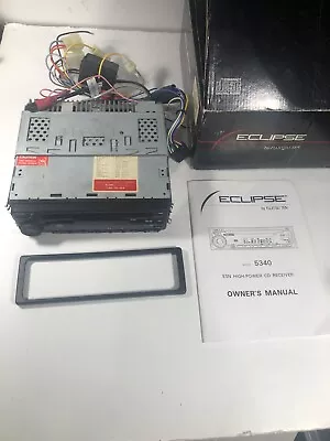 Eclipse ESN-5340 Old School CD Digital Audio Unit orig  Boxmanual Mazda Plug • $119.99