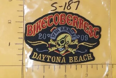 Vintage Motorcycle Patch Biketoberfest 2009 Daytona Beach Buy More Save $$ S-187 • $8