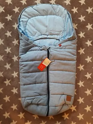 NEW Kaiser Anny Melange Footmuff Wrap - 0-12m Blue - Car Seat Size 0 Bag 65333 • £24.99