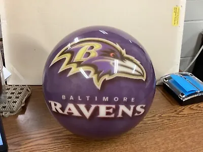 Baltimore Ravens 2002 Viz-A-Ball Miller Lite Bowling Ball 15 Lb Brunswick • $50