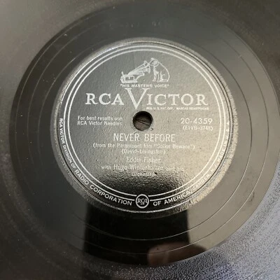 $6.59 • Buy Eddie Fisher-Any Time & Never Before 1951 78rpm RCA Victor