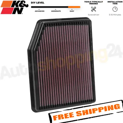 K&N 33-5083 Replacement Air Filter For 2020-2024 Chevrolet Silverado 2500 HD • $68.32