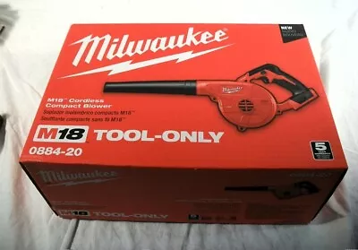 Milwaukee 0884-20 M18 18V Compact Blower - Red NIB • $72