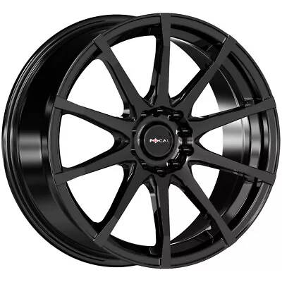 Focal F-53 16x7 4x100/4x108 +40mm Gloss Black Wheel Rim 16  Inch • $179.99