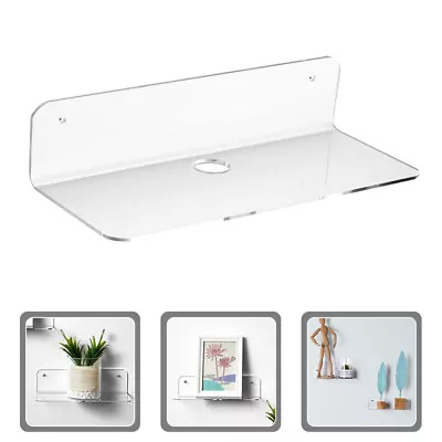 Multi-functional  Clear  Acrylic  Convenient Floating Shelves Floating Bracket • £9.40