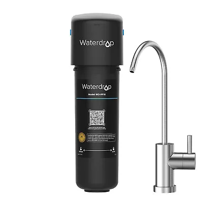 Waterdrop 10UB Under Sink Filter System With Dedicated Brushed Nickel Faucet • £64.99