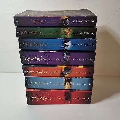 Harry Potter. Bundle Of 7 Books By J.K. Rowling. ( Paperback 1997).  • $58.90