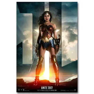 $21.95 • Buy 136194 Justice League Superhero Wonder Woman Gal Gadot Wall Print Poster AU