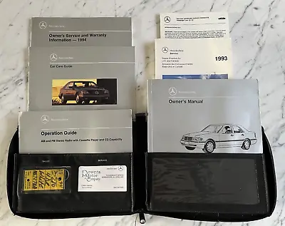 Mercedes Benz Owner's Manual Book Set C 280 C 220 Leather Case • $27