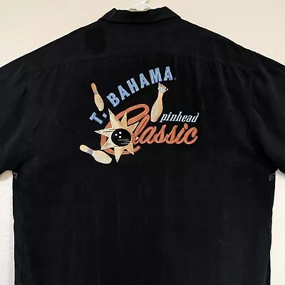 Tommy Bahama Pinhead Classic Silk Shirt Men's XL Bowling Bowl Pin Embroidered • $39.99
