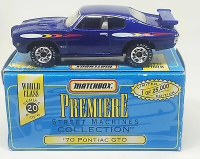 1997 Matchbox Premiere Street Machines Collection '70 Pontiac GTO Purple Loose  • $8.99