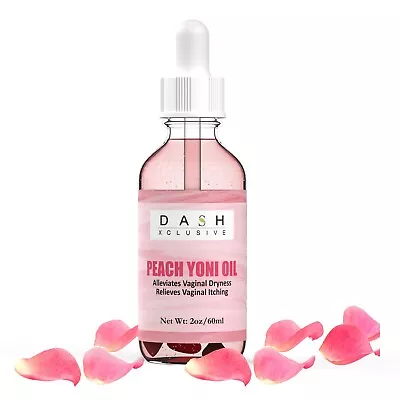 Peach Natural Yoni  Oil Vaginal Wetness PH Balance Remove Odor Itching (60ml) • $16.90