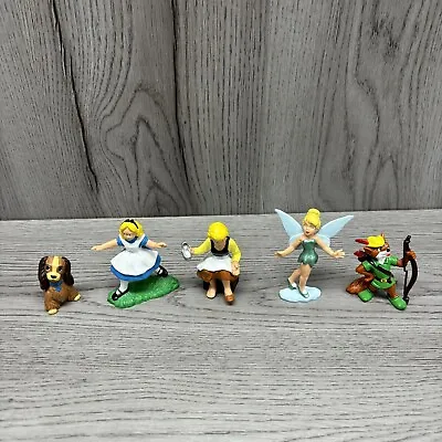 Vintage Disney Bully Germany Figures Tinkerbell Robin Hood Alice In Wonderland • $39.99