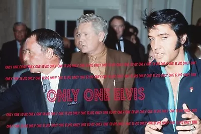 ELVIS PRESLEY - VERNON - FRANK SINATRA Photo Attending NANCY'S POST SHOW PARTY • $3.88