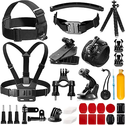 42 In 1 Outdoor Sports Action Camera Accessories Kit For GoPro DJI Insta360 Etc • $49.49