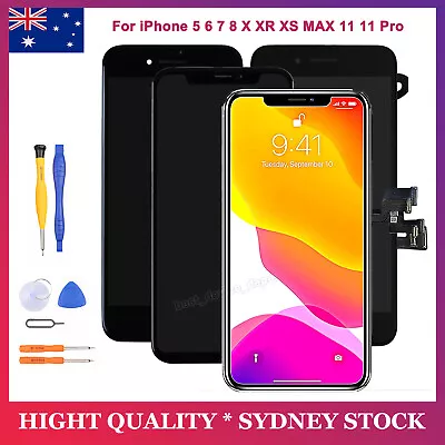 For IPhone 11 X XS XR 6S Plus 8 7 6 5 SE LCD Touch Screen Replacement Display AU • $43.49