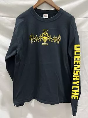 $49.95 • Buy VTG 90s Queensryche Long Sleeve L Shirt Operation Mindcrime T-Shirt Anvil Red