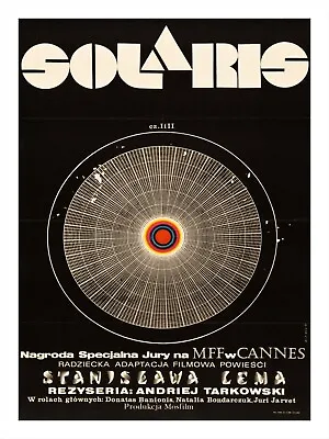 $14.99 • Buy Movie Poster Print On CANVAS Andrei Tarkovsky Poland Edition SOLARIS 18x24 