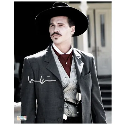 $53 • Buy Val Kilmer Autographed Tombstone Doc Holliday I'm Your Huckleberry 8×10 Photo