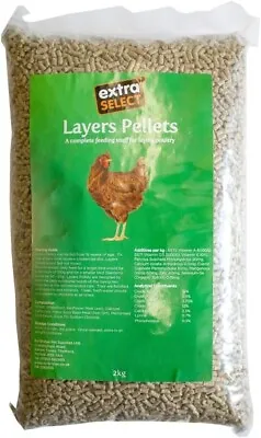 Extra Select Layers Pellets For Chickens 2kg • £7.49