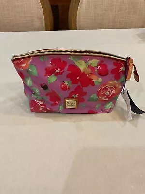 Dooney & Bourke Large Floral Domed Plastic Cosmetic Case NWT • $40