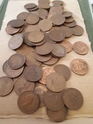 Old Large British Half Penny Various Years • £0.99