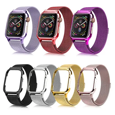 $14.29 • Buy For Apple Watch IWatch Series SE 6 5 4 3 2 1 Band 38 40 42 44 45 41mm Case Cover