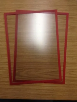 2 Magiboards A4 Solo Magnetic Red Framed Paper Holders. Ref AW1400RED • £7.98