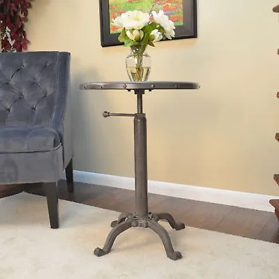Carbon Loft Howe Industrial Metal Adjustable Vintage Table • $126