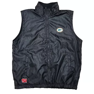 Vtg SI Sports Illustrated NFL Green Bay Packers Reversible Vest G-IH Apparel XL • $22.50