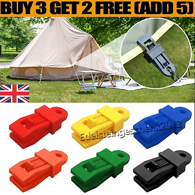 Heavy Duty Lock Grip Tarp Clip Reusable Tent Tighten Lock Grip Awnings Clamps * • £1.83