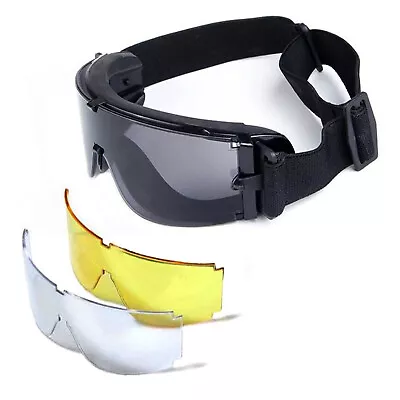 1 Set X800 Impact Resistant Protective Glasses Pilot Goggles Outdoor Tactical • $22.32